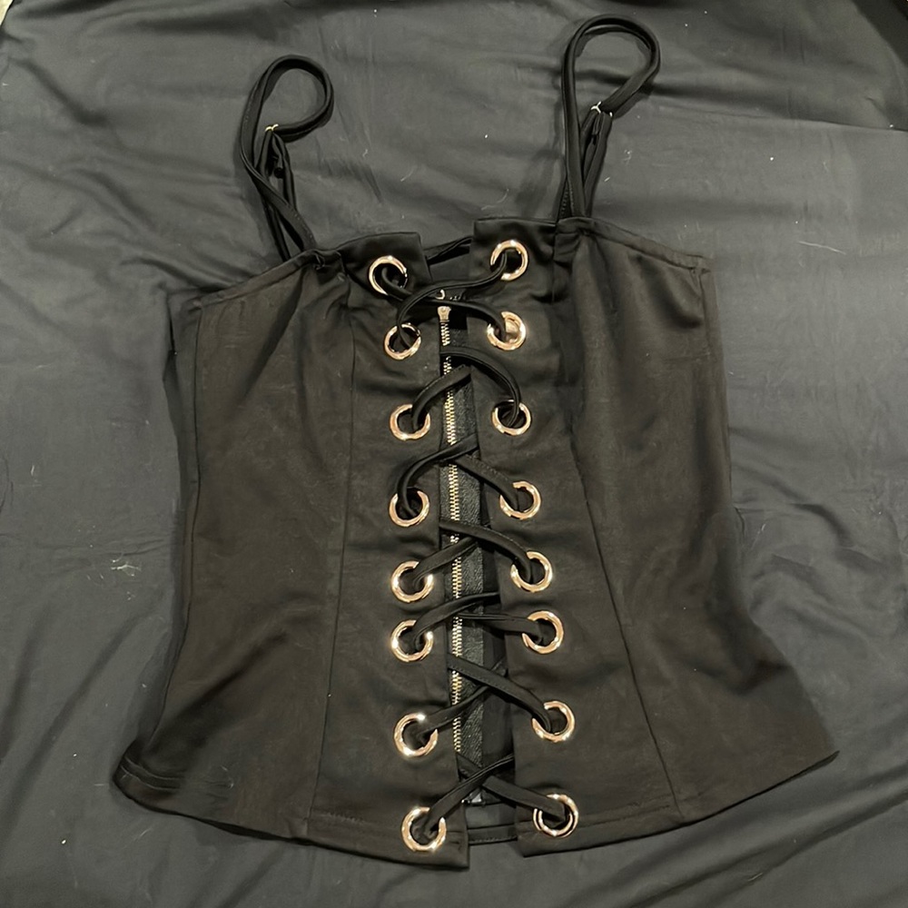 cute corset string top